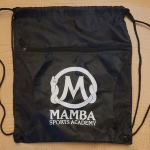 MAMBA KOBE BRYANT Black Drawstring Bag